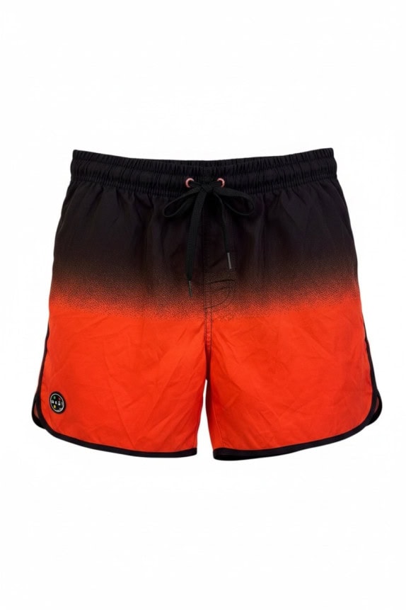 MAUI AND SONS SWIM SHORTS GRAPHIC BLACK ORANGE ΑΝΤΡΙΚΟ PRE OWNED XS