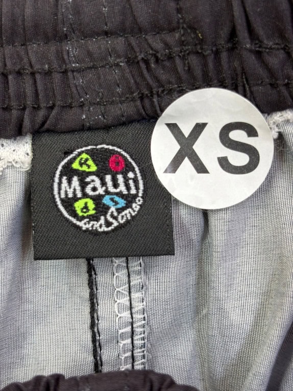 MAUI AND SONS SWIM SHORTS GRAPHIC BLACK ORANGE ΑΝΤΡΙΚΟ PRE OWNED XS