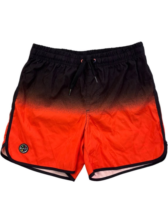 MAUI AND SONS SWIM SHORTS GRAPHIC BLACK ORANGE ΑΝΤΡΙΚΟ PRE OWNED XS