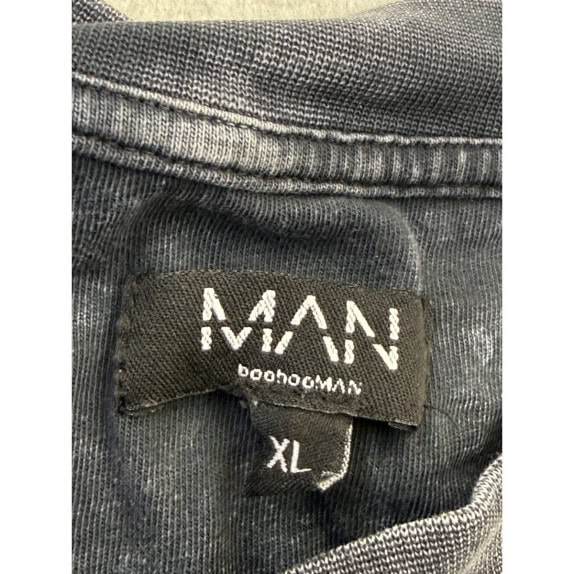 MAWANI GRAPHIC TEE VINTAGE WASHED NERO UOMO PRE OWNED XL