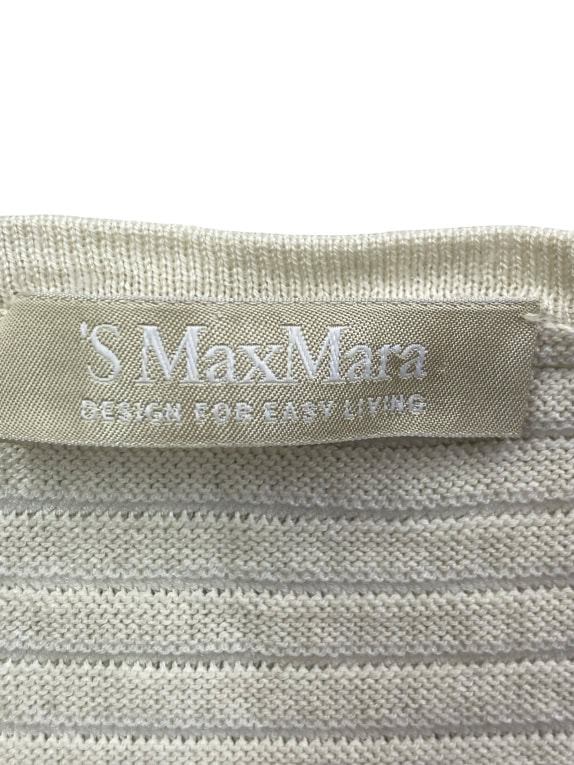MAX MARA ABITO IN MAGLIA MIDI ECRU DA DONNA L