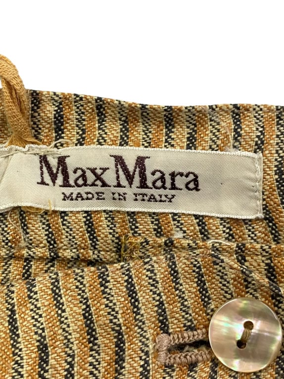 MAX MARA ΦΟΥΣΤΑ ΜΕ ΚΟΥΜΠΙΑ ΡΙΓΩΤΗ ΚΑΦΕ/ΜΑΥΡΗ UNISEX L
