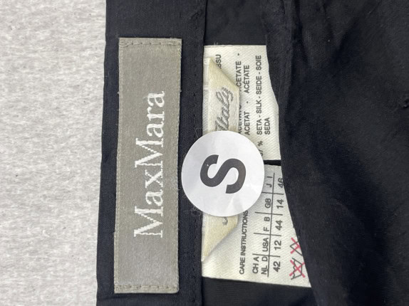 MAX MARA SKIRT MINIMAL BLACK WOMEN PRE OWNED S