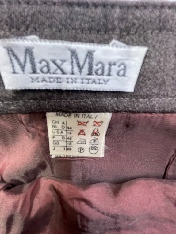Max Mara Brown Wool Pencil Skirt Women’s Size M