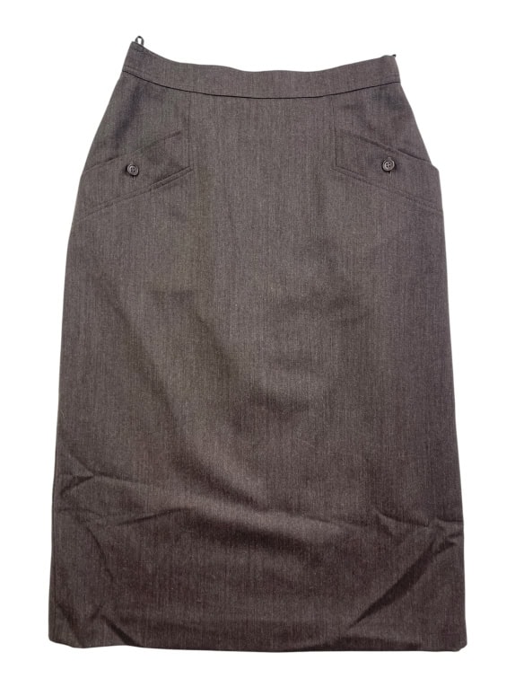 Max Mara Brown Wool Pencil Skirt Women’s Size M