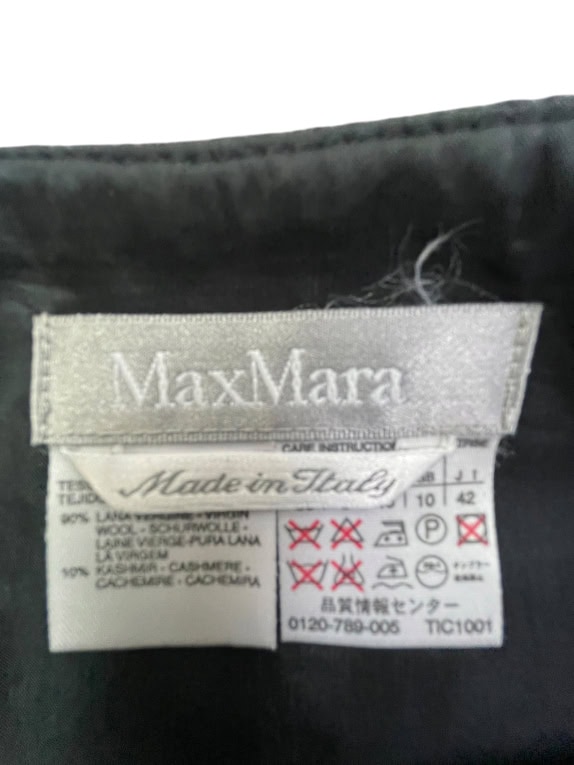 Max Mara Gonna a Tubino da Donna in Lana Nera S