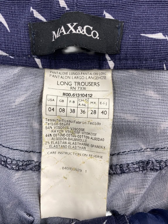 MAX&CO ΠΑΝΤΕΛΟΝΙ CASUAL LOGO ΜΠΛΕ ΓΥΝΑΙΚΕΙΟ 38