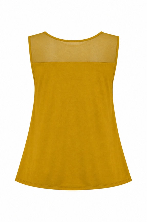 MAX&CO ΑΜΑΝΙΚΟ ΤΟΠ WRAP MUSTARD ΓΥΝΑΙΚΕΙΟ PRE OWNED M