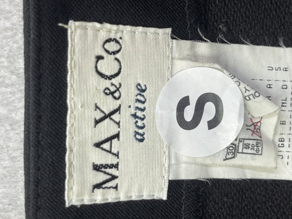 MAXX CO MINI SKIRT MINIMAL BLACK WOMEN PRE OWNED S