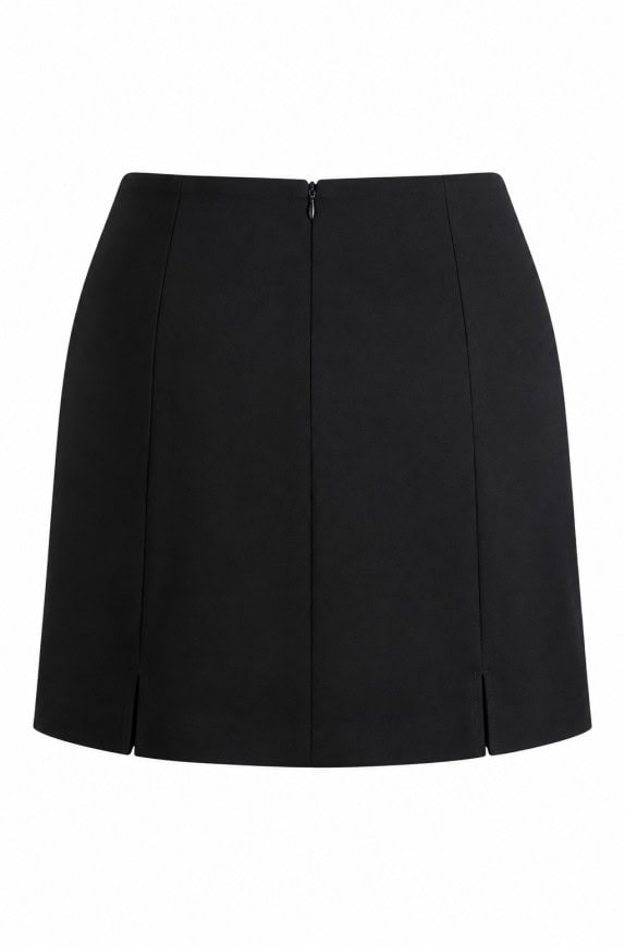 MAXX CO MINI SKIRT MINIMAL BLACK WOMEN PRE OWNED S
