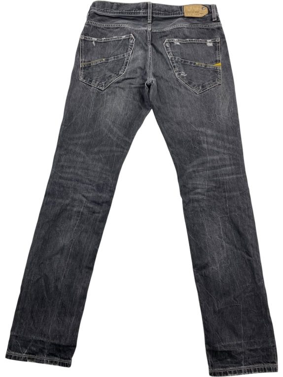 Meltin’ Pot Τζιν Παντελόνι Casual Distressed Χωρίς Λογότυπο Γκρι Ανδρικό L