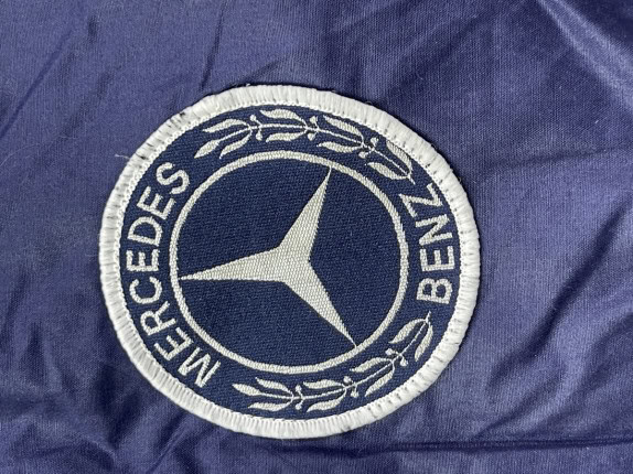 1980s MERCEDES BENZ TRACK JACKET SPORTSWEAR NAVY UOMO PRE OWNED L