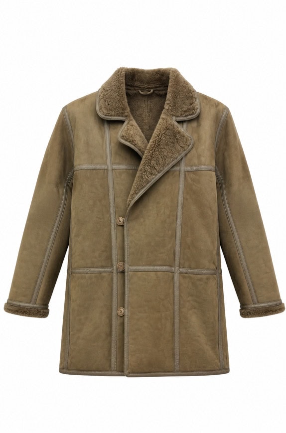 '80S VINTAGE  COAT BEIGE MEN PRE OWNED L