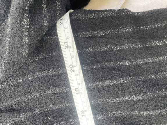 90S VINTAGE ΠΑΝΩΦΟΡΙ ΜΕ ΡΙΓΕΣ ΜΑΥΡΟ ΑΝΤΡΙΚΟ PRE OWNED  L