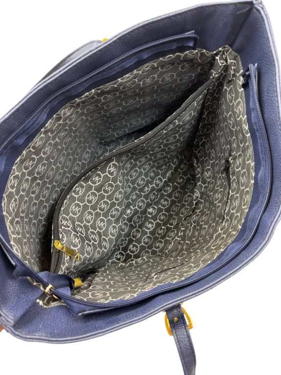 MICHAEL KORS BORSA TOTE CLASSICA BLU NAVY DONNA PRE OWNED