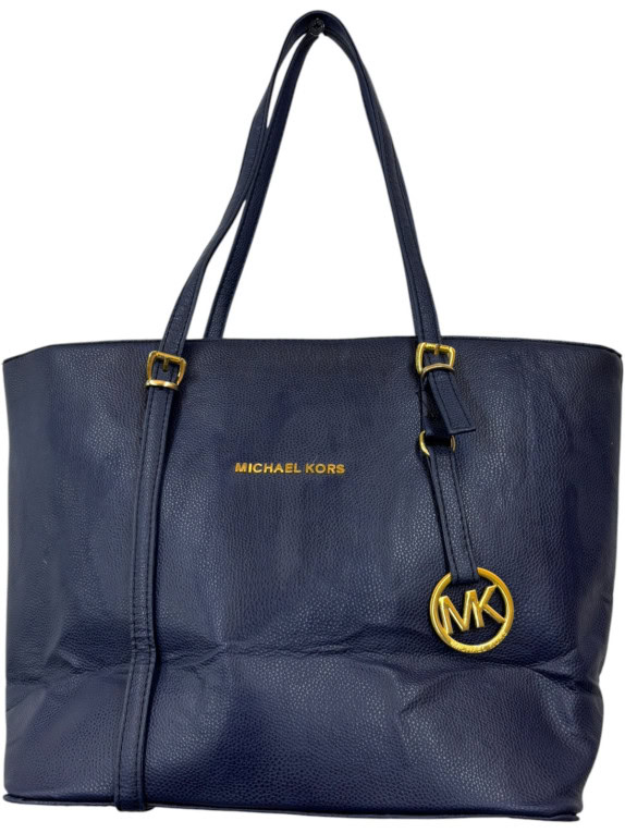 MICHAEL KORS BORSA TOTE CLASSICA BLU NAVY DONNA PRE OWNED