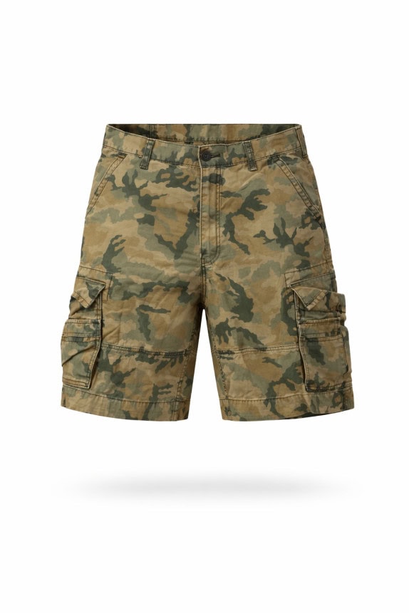 MIL TEC CARGO SHORTS MILITARY CAMO MENS PRE OWNED L