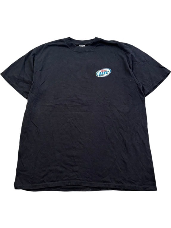 MILLER LITE T SHIRT GRAPHIC ΜΑΥΡΟ ΑΝΤΡΙΚΟ PRE OWNED XL