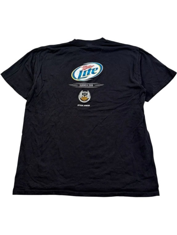 MILLER LITE T SHIRT GRAPHIC ΜΑΥΡΟ ΑΝΤΡΙΚΟ PRE OWNED XL