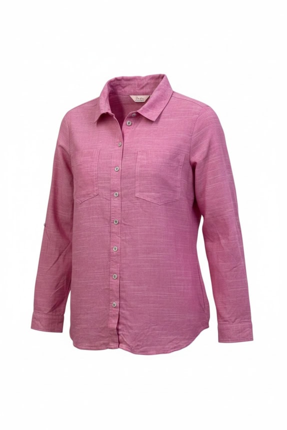 MILLERS ΠΟΥΚΑΜΙΣΟ LINEN BLEND CASUAL ΡΟΖ ΓΥΝΑΙΚΕΙΟ L preowned