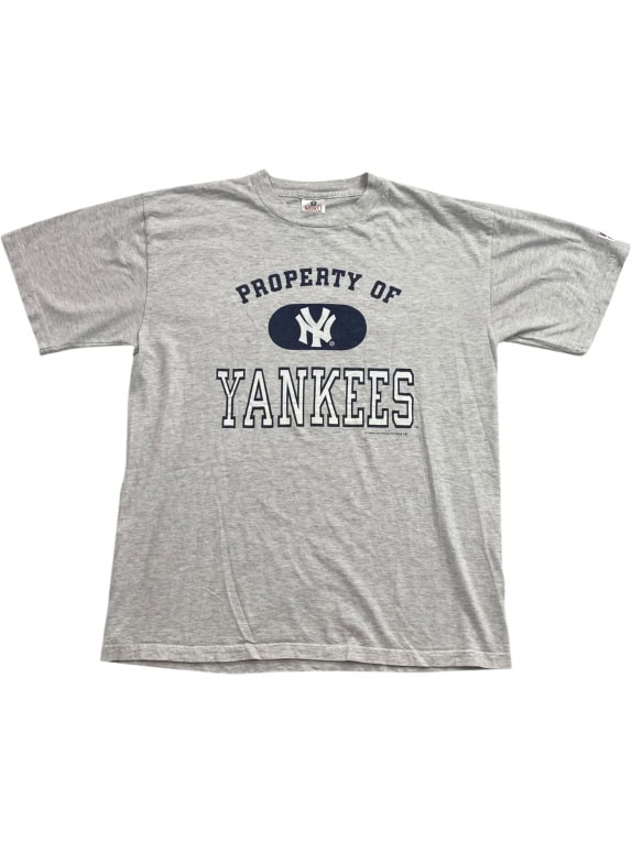 MIRO T-shirt NEW YORK YANKEES VINTAGE Logo Grigio UNISEX L usata
