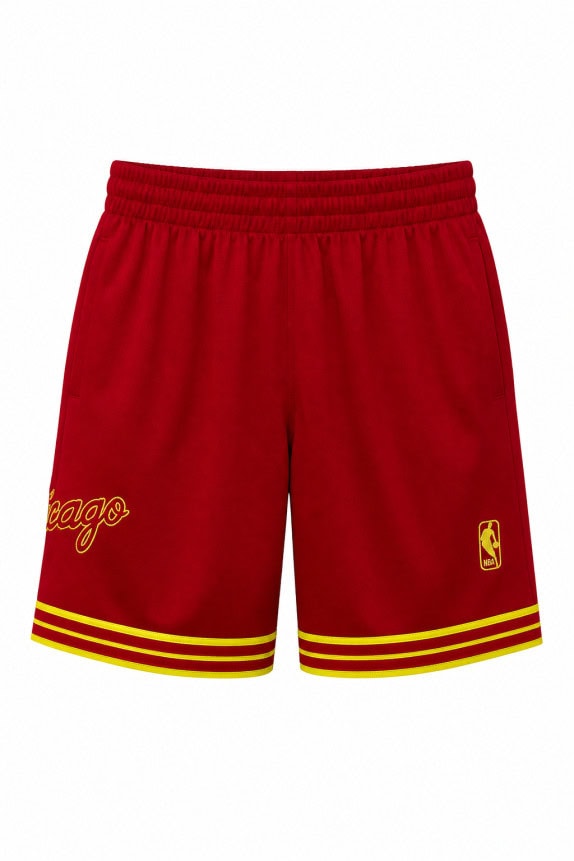 MITCHELL AND NESS BASKETBALL SHORTS SPORTSWEAR ΚΟΚΚΙΝΟ ΑΝΤΡΙΚΟ PRE OWNED M