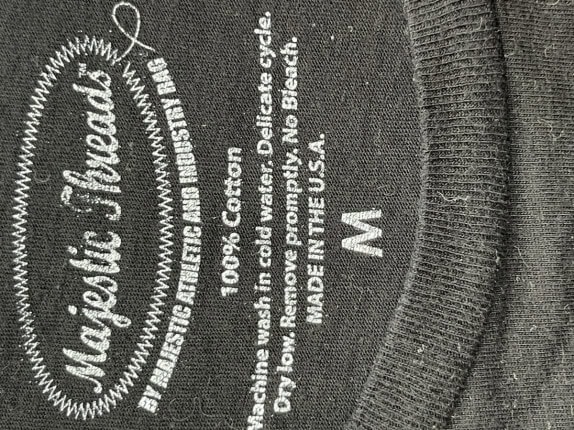 MAJESTIC GRAPHIC TEE STREETWEAR BLACK ΑΝΤΡΙΚΟ PRE OWNED M
