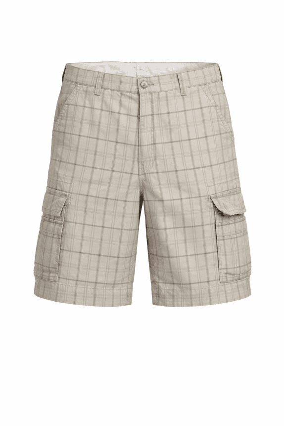 LEVIS CARGO SHORTS CHECKED BEIGE ΑΝΔΡΙΚΟ PRE OWNED