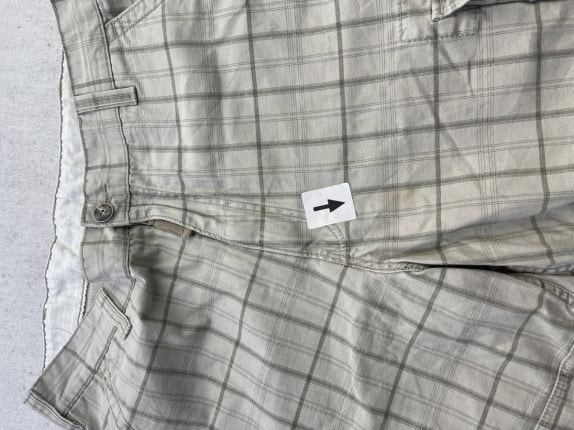LEVIS CARGO SHORTS CHECKED BEIGE ΑΝΔΡΙΚΟ PRE OWNED