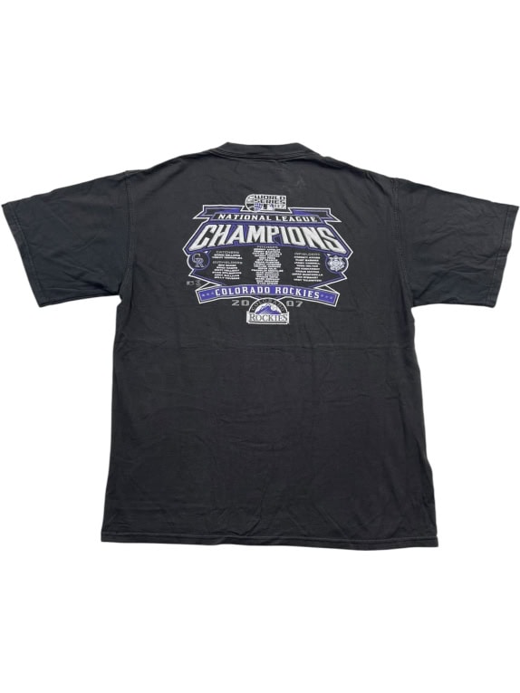 MLB Colorado Rockies Champions T-Shirt Big Logo Μαύρο Unisex L