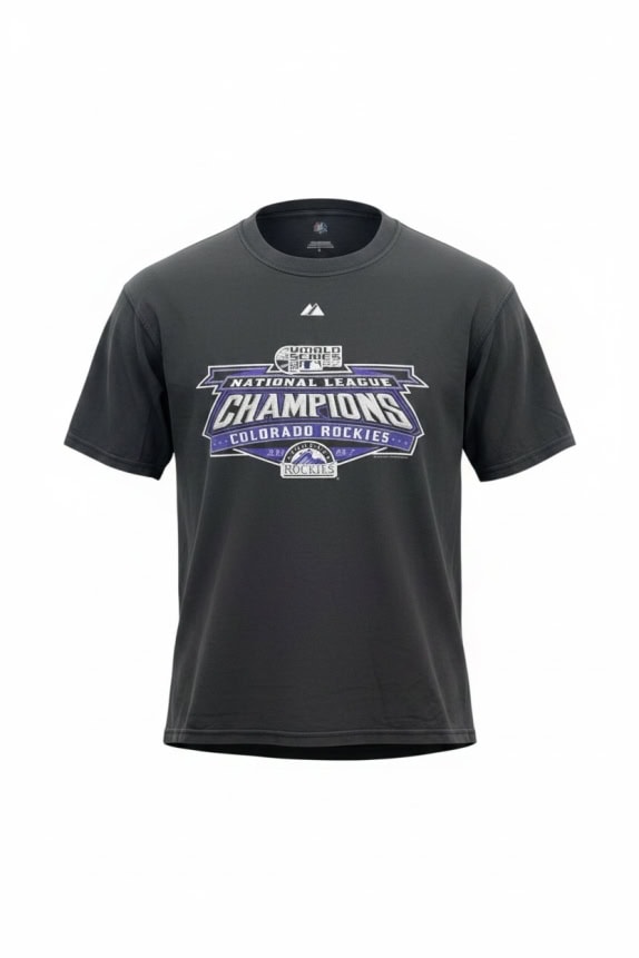 MLB Colorado Rockies Champions T-Shirt Big Logo Μαύρο Unisex L