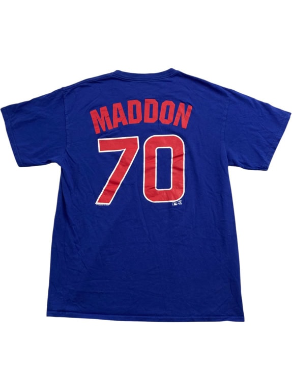 MLB GENUINE MERCHANDISE T-SHIRT CHICAGO MLB ΛΟΓΟΤΥΠΟ ΜΠΛΕ UNISEX LARGE preowned