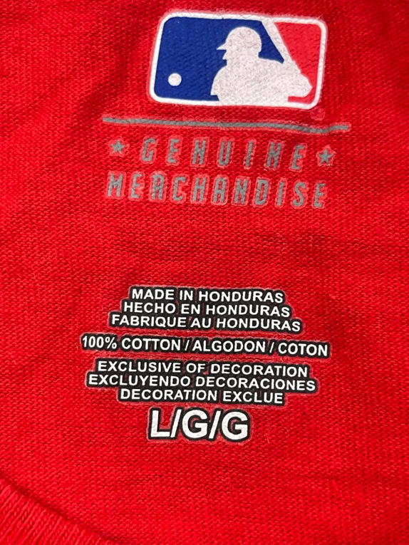 MLB GRAPHIC TEE SPORTSWEAR RED ΑΝΤΡΙΚΟ PRE OWNED L