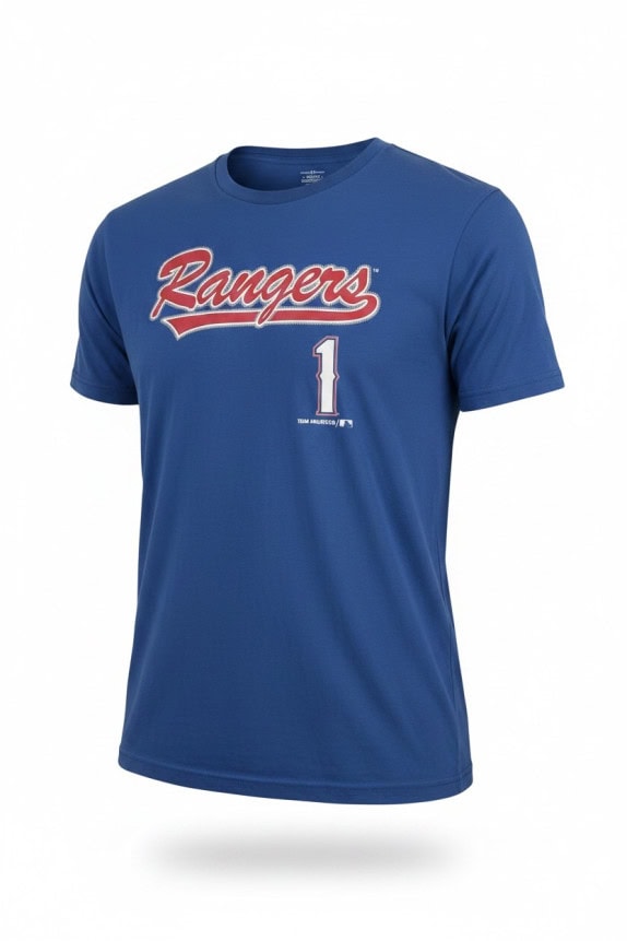 MLB TEAM ATHLETICS GRAPHIC TEE SPORTSWEAR ROYAL BLUE UNISEX PRE OWNED L
