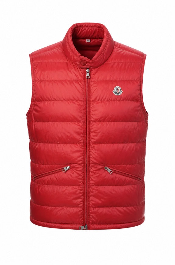 MONCLER ΑΜΑΝΙΚΟ ΜΠΟΥΦΑΝ ΜΕ ΚΑΠΙΤΟΝΕ ΚΟΚΚΙΝΟ ΑΝΤΡΙΚΟ PRE OWNED S