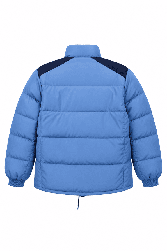 1980s MONCLER MADE IN FRANCE JACKET SPORTY BLUE MEN PRE OWNED XL