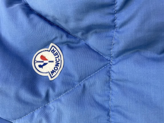 1980s MONCLER MADE IN FRANCE JACKET SPORTY BLUE MEN PRE OWNED XL