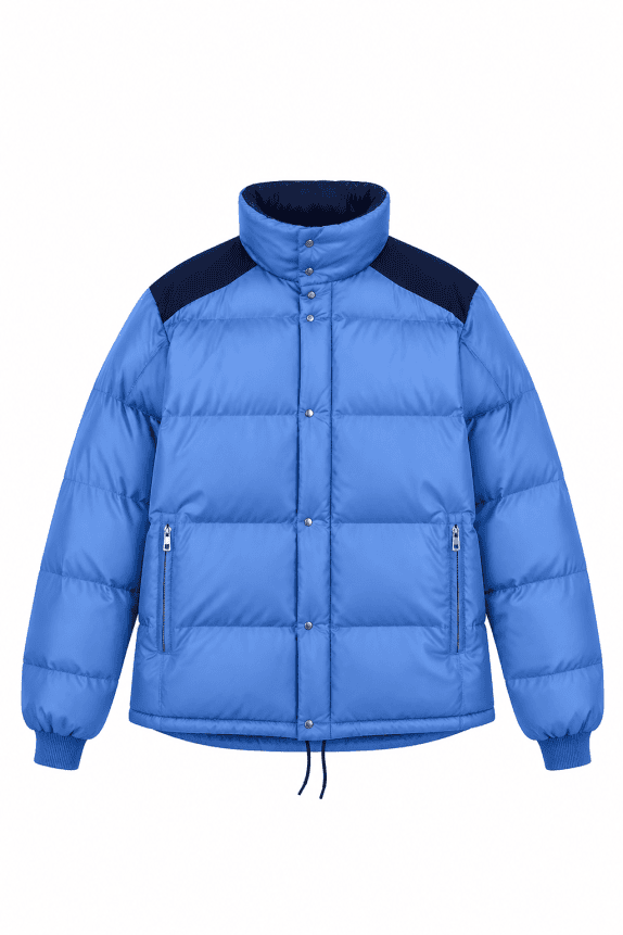 1980s MONCLER MADE IN FRANCE JACKET SPORTY BLUE MEN PRE OWNED XL