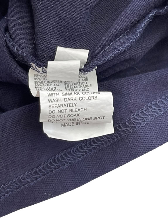 MONCLER POLO SHIRT CLASSIC NAVY UOMO PRE OWNED XL