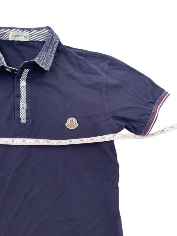 MONCLER POLO SHIRT CLASSIC NAVY UOMO PRE OWNED XL