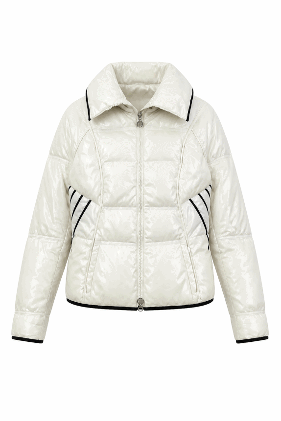 MONCLER PUFFER JACKET CLASSIC OFF WHITE ΓΥΝΑΙΚΕΙΟ PRE OWNED S/M
