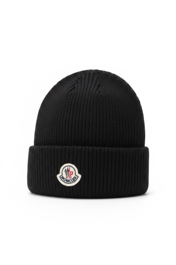 MONCLER BERRETTO MINIMAL NERO UNISEX PRE OWNED