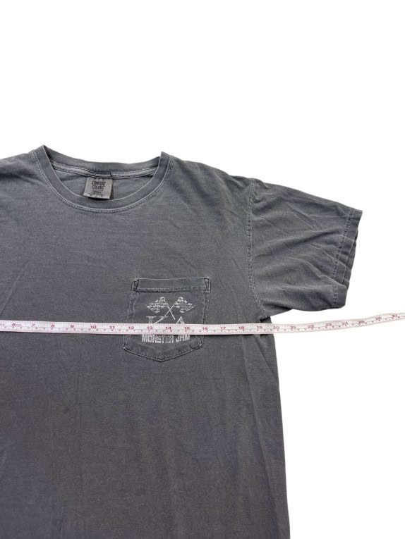MONSTER JAM T SHIRT GRAPHIC FADED BLACK UNISEX PRE OWNED M