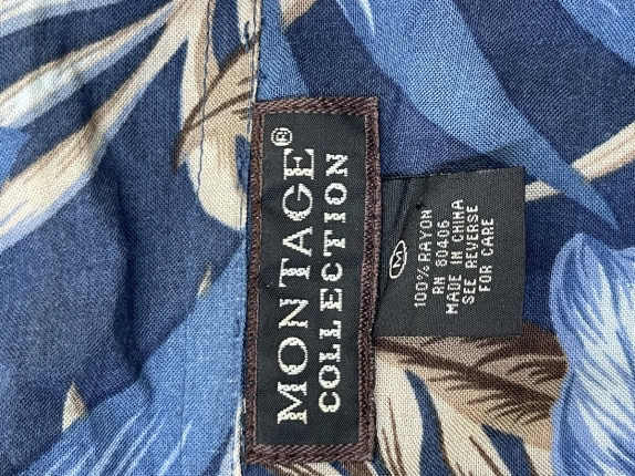 MONTEAGLE ΚΟΝΤΟΜΑΝΙΚΟ ΠΟΥΚΑΜΙΣΟ HAWAIIAN ΜΠΛΕ ΑΝΤΡΙΚΟ PRE OWNED