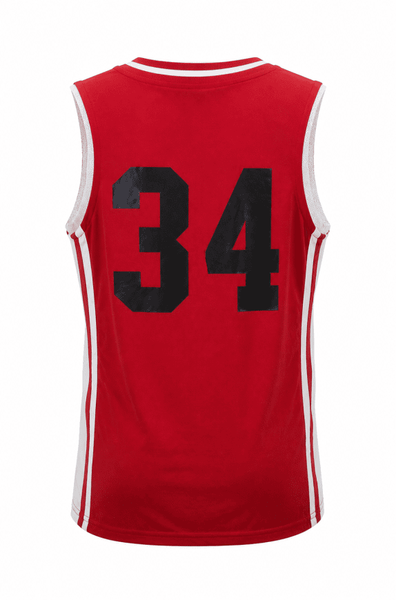MONTICELLO BASKETBALL JERSEY GRAPHIC RED MENS PRE OWNED M