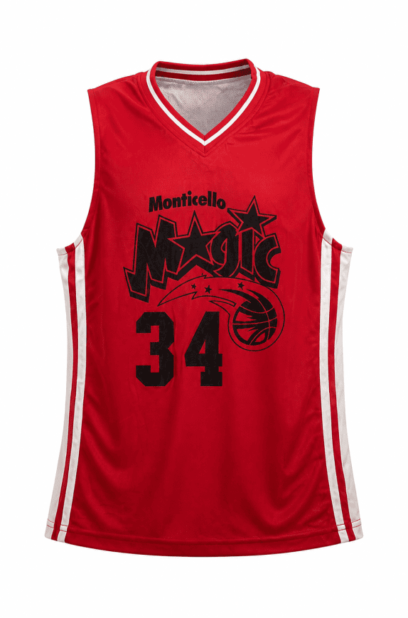MONTICELLO MAGLIA BASKET GRAPHIC ROSSO UOMO PRE OWNED M