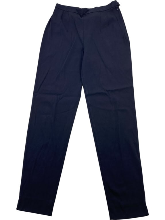 Moschino Cheap and Chic Pantaloni Classic Minimal Logo Blu Scuro da Donna S