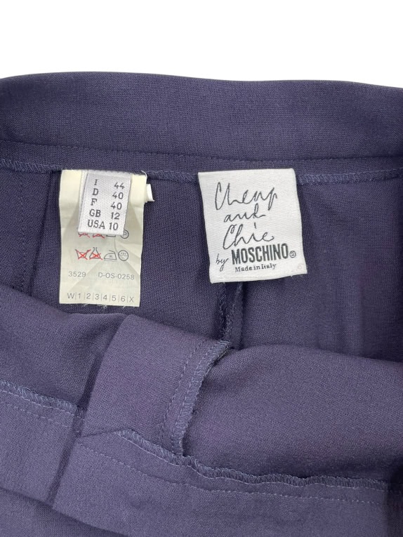 Moschino Cheap and Chic Παντελόνι Elegant Minimal Μωβ Γυναικείο S