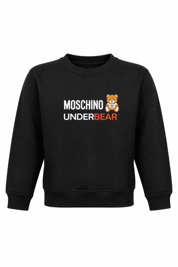 MOSCHINO FELPA STREETWEAR NERO UOMO PRE OWNED L