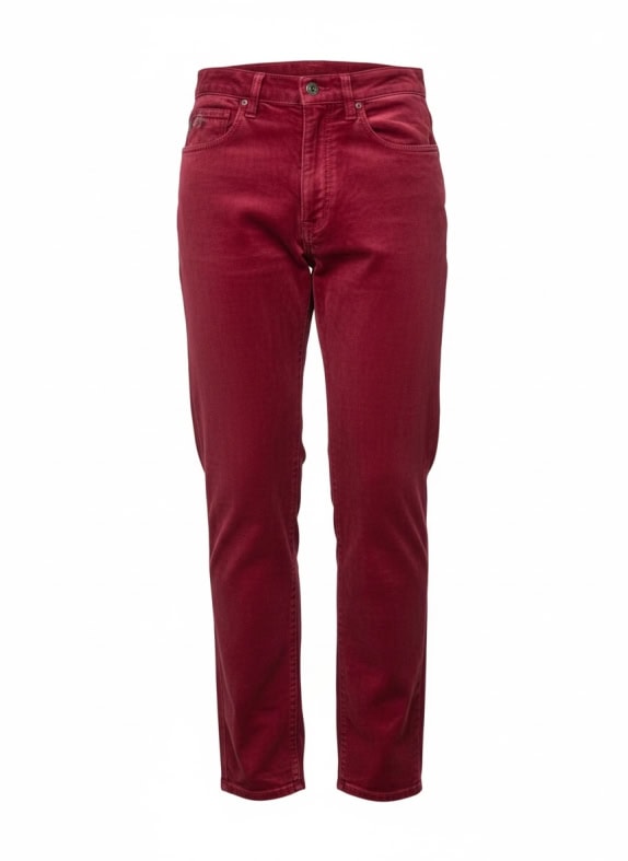 Moschino Jeans Pantaloni in velluto vintage rossi da donna XS